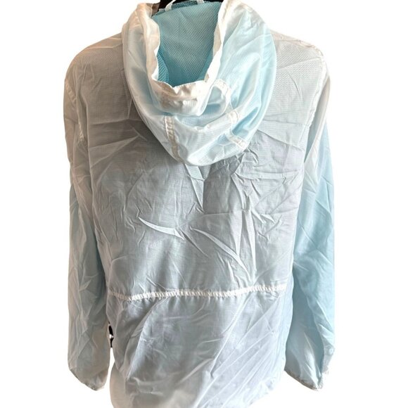 NWT Zine S White Hooded Mesh Windbreaker Jacket Athleisure Sports Tennis - Picture 3 of 15